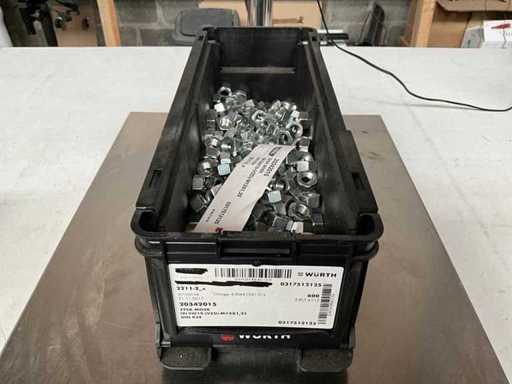 Würth 9.87kg Hex nut M12x1,25 in stackable box