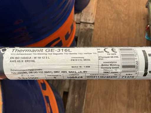 Aste da saldatura Timone Thermanit GE-316L 5/kg