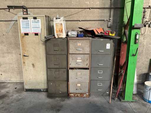 Diverse werkplaatskasten (4x)