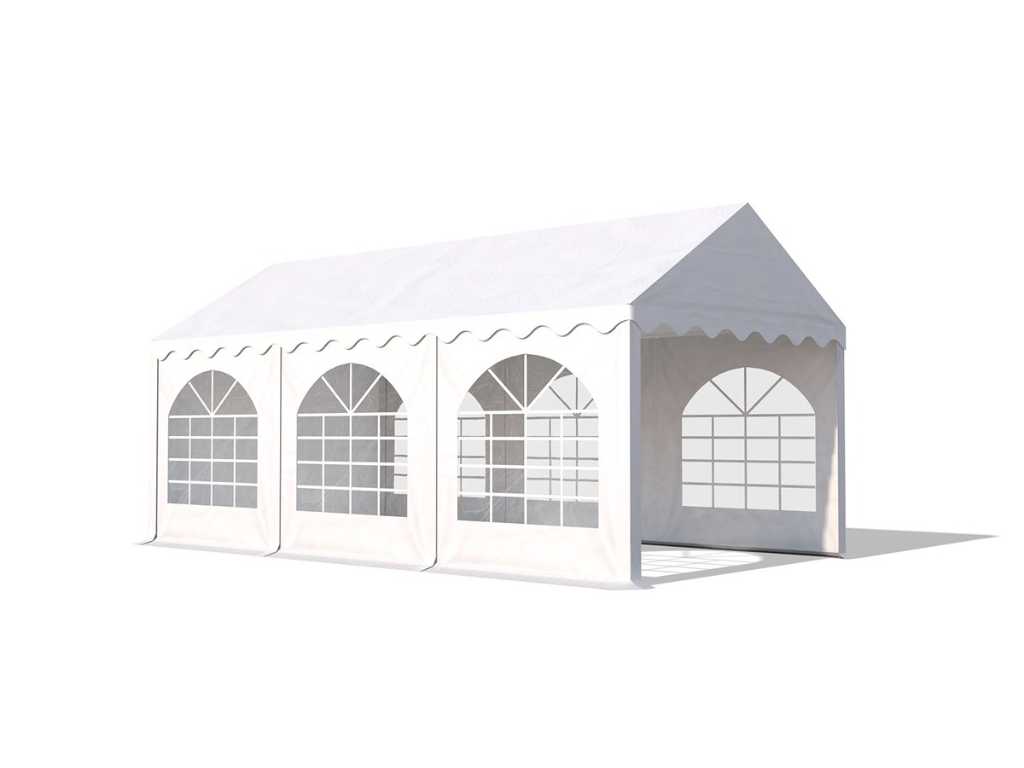 1 x PVC marquee 3 x 6 m - White/Red