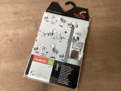 Spirella Zebi Shower Curtain 180x200 cm (110x)