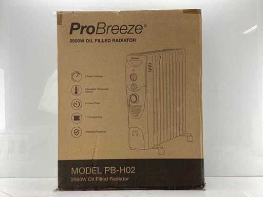 ProBreeze - 2500w rempli d’huile - Radiateur