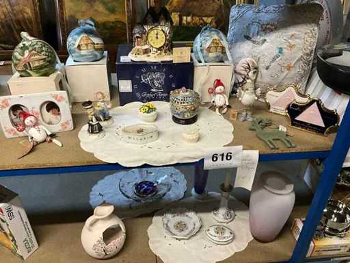 Various broccante , vintage decoration