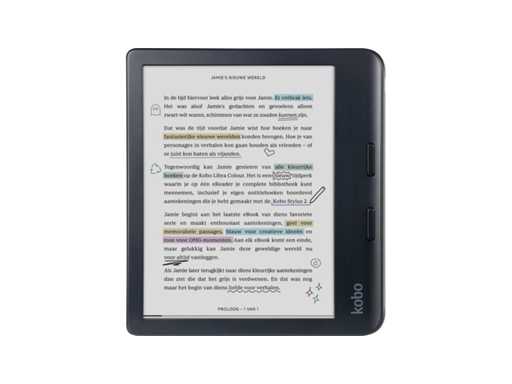 Kobo Libra Colour - E-reader - 7 inch color screen - 32GB - Audiobooks - Black
