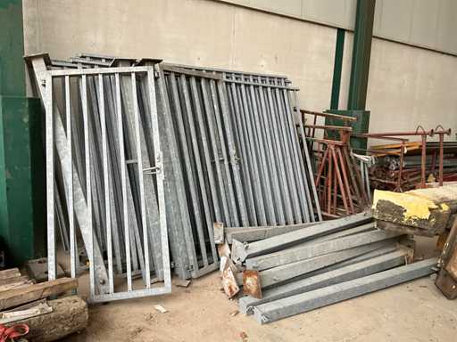 Omheining in metaal Tuinhek