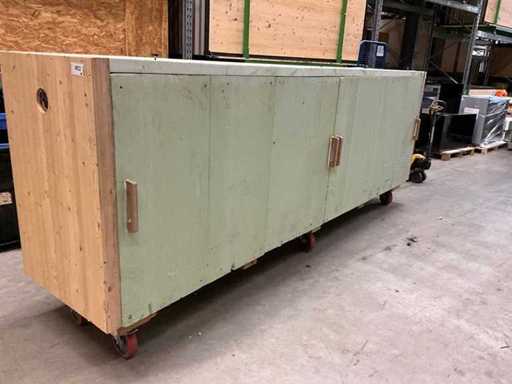 Drying chamber for solid wood and sawn timber based on a Sauno VT3 wood drying system