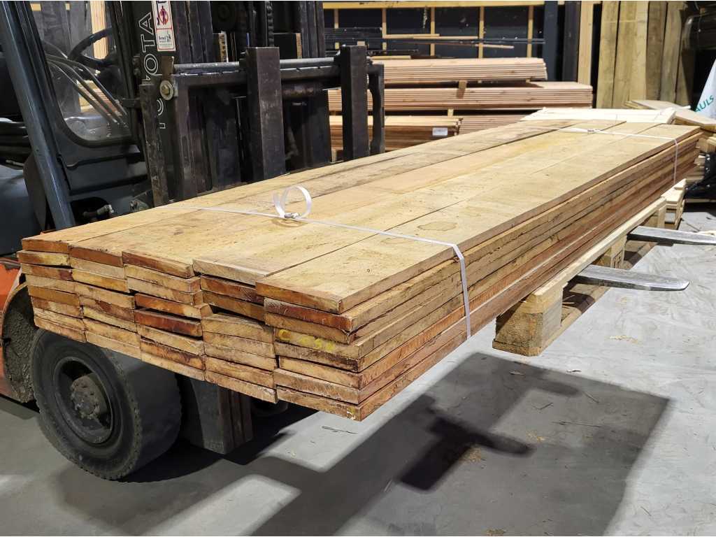 Planches de bois dur 20 x 145mm 40 pcs/ 250cm 