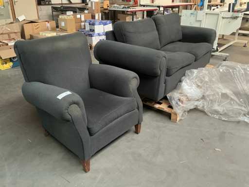 Bankstel en fauteuil