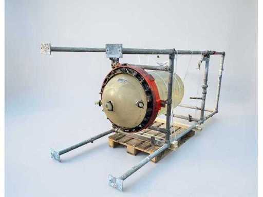 Solid borosilicate solid borosilicate glass reactor vessel