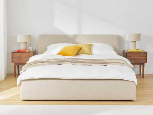 160x200 gewatteerd bed met cloudopslag - Westwing Collection + 160 x 200 Oberon matras