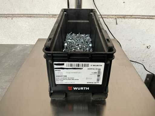 Würth 4,33 kg Vite esagonale con flangia M6 x 20 in contenitore impilabile