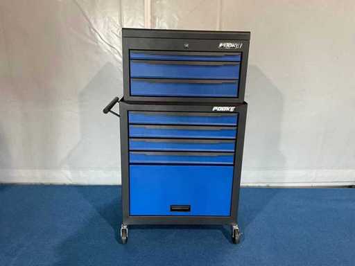 Chariot à outils, boîte à outils, 2 pièces, sur roues, neuf.