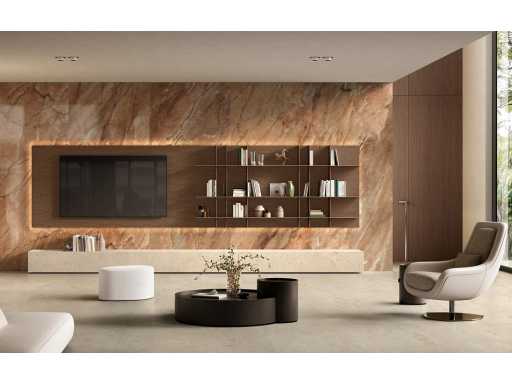 Vloertegel 49,92m² Red Mountain glanzend 80x80cm gerectificeerd