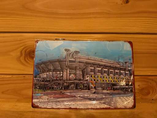 Metalen reclamebord 30x20cm