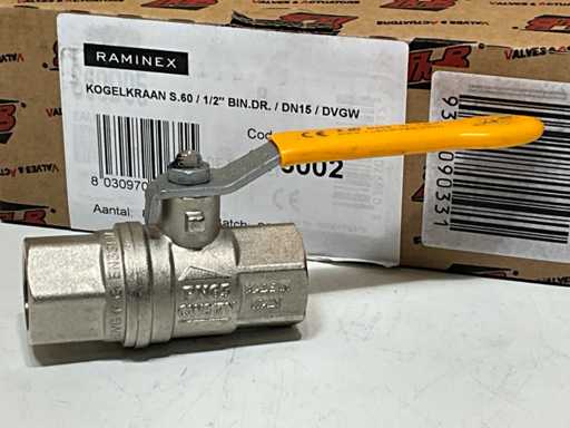 Raminex Kogelkraan 1/2” DIN15 (20x)