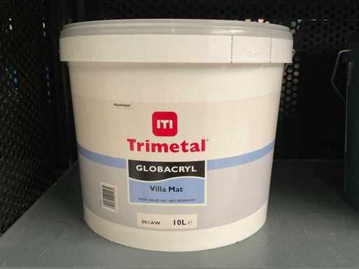 Matowa farba zewnętrzna na ściany z globakrylem 10ltr