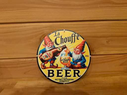 Metal advertising sign round 20cm