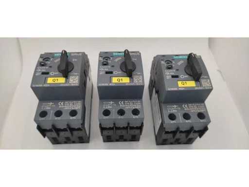 SIEMENS - 3RV1021-1BA10 - Motorzekering 1,4-2A - gebruikt (3x)