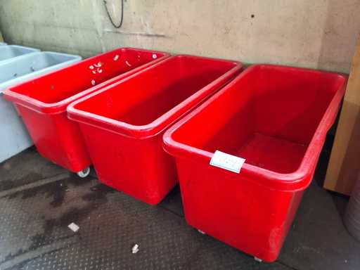   3 Mobile Environmental Boxes Red 