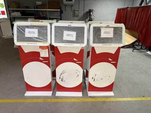 ViewSonic - VSD243-BKA-EV0 - Set kiosken met nieuwe touchscreens en ticketprinters (6x)