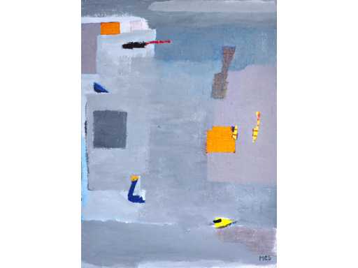 Anna Mes - gemengde techniek op doek - 150x110 cm