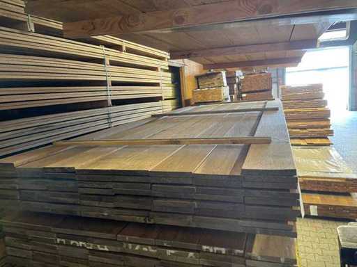 Planches de qualité pays en teck de Guyana rabotées 3000x140x18mm (69x)