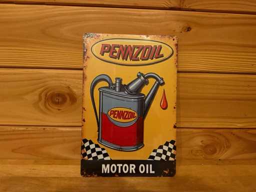 Metalen reclamebord 30x20cm