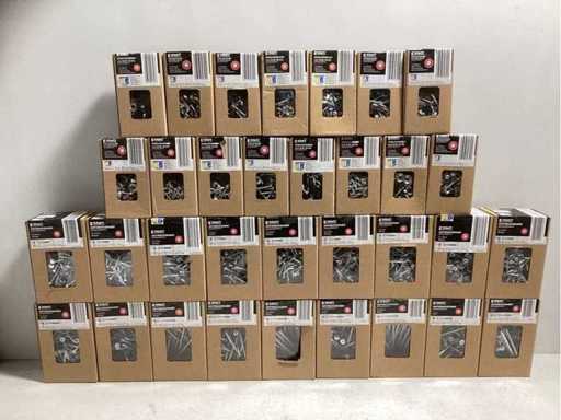 Grote assortiment schroeven