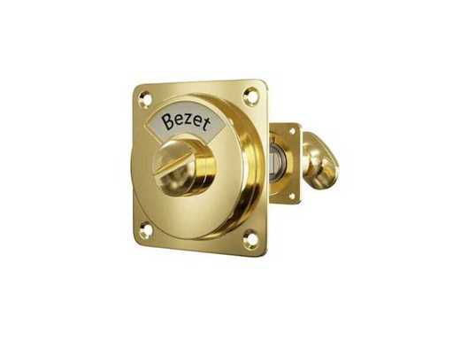 (31x) Freies/Besetztes Schloss – Messing