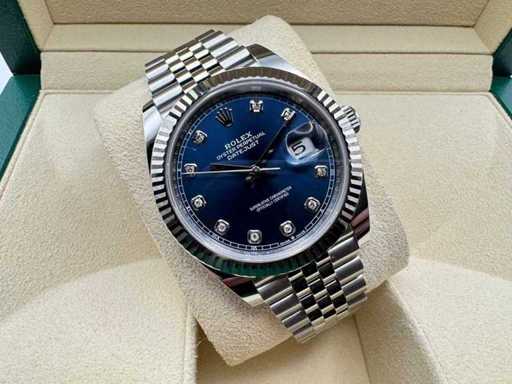 Rolex Datejust 41 126334 | Blue Diamond Dot | Jubilee | 2025