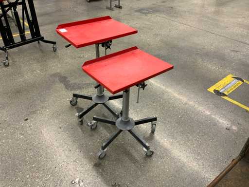 Ergotech - Chariot d’atelier réglable en hauteur (2x)