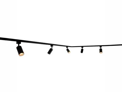 3 meter Railsysteem met 9 st railspot GU10 fitting(5x)
