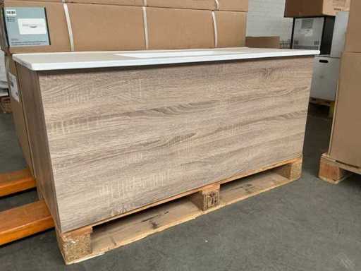 Kame Gama Mobili da bagno Quercia grigia 120cm