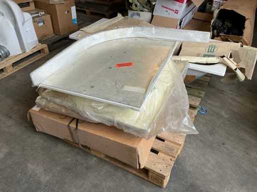 Shower tray and bathtub (4x)