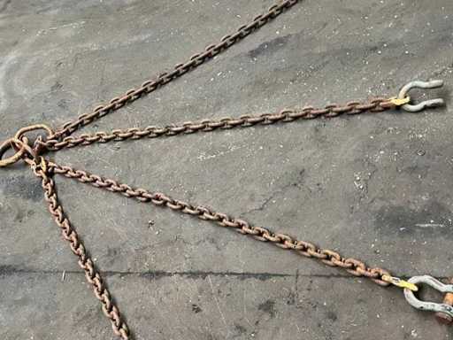 Viersprong ketting 10 TON