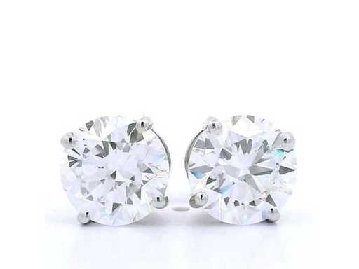 Cercheți de aur alb de 18 carate cu 5,03 ct. Diamond