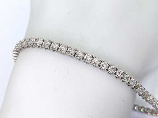 Armband aus 14 Karat Weißgold mit 5,56 ct Diamant