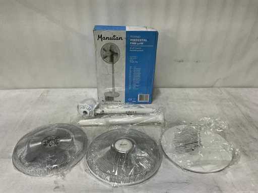 Manutan Piedestal Fan 50W Ventilator (2x)