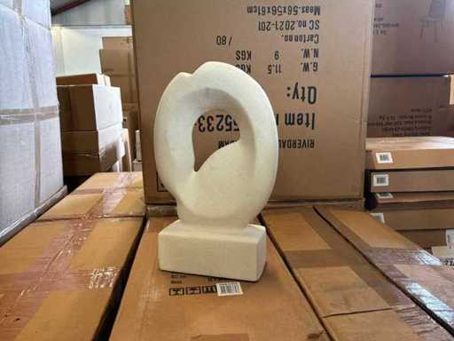 Riverdale Deco object Eliza 35cm matte white (3x)