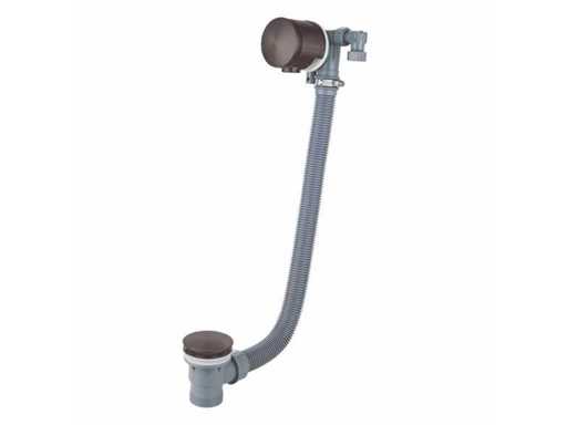 Qisani - Flow - Bath plug and filling combination - Gun Metal