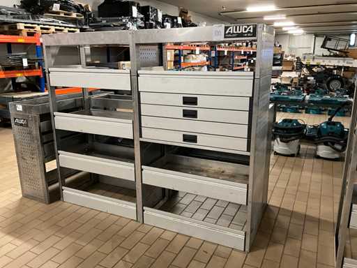 Aluca bedrijfswageninrichting (2x)