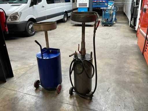 Oil collection trolley (2x)