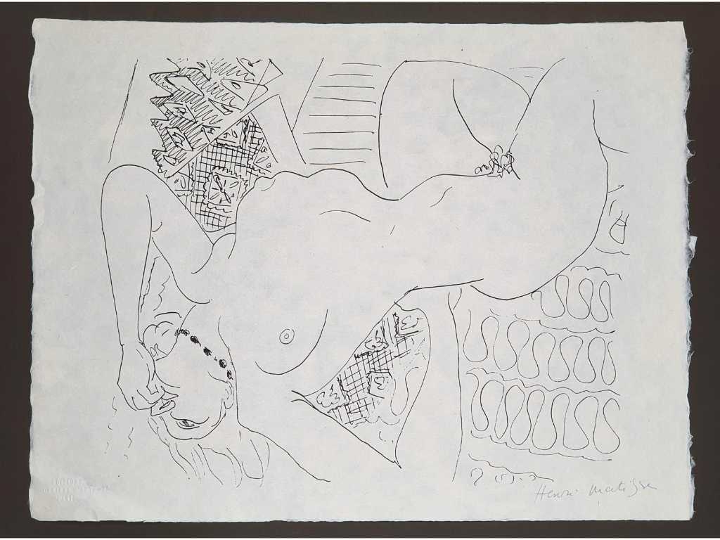 Henri Matisse (1869-1954) - Original lithographic drawing