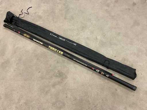 White Knuckle Thriller Carp Carbon Margin Pole 8m Vaste hengel met topset