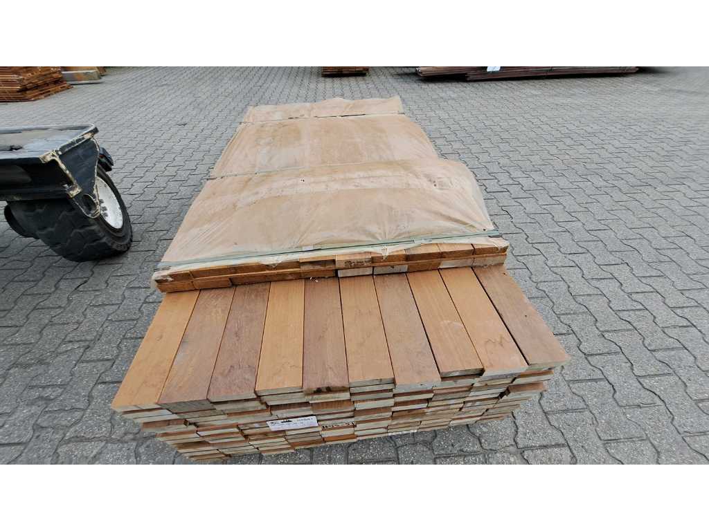 Ipé hardhouten planken geschaafd 27x90mm, lengte divers 155cm tm 185cm (140x)