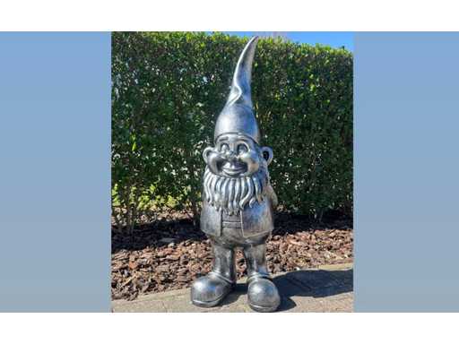 Gnome / Kabouter H95cm Silver
