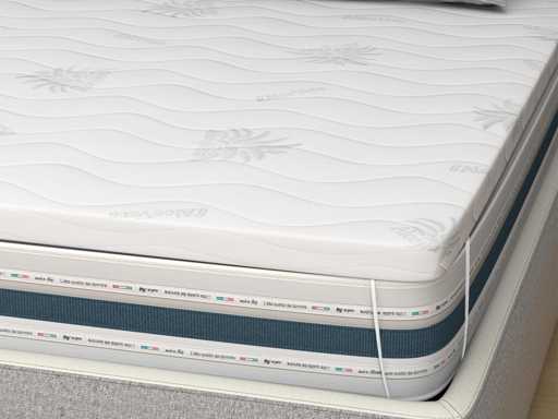 Matrastopper 110x190 - dikte 8 cm, traagschuim, verwijderbare AloeVera-hoes