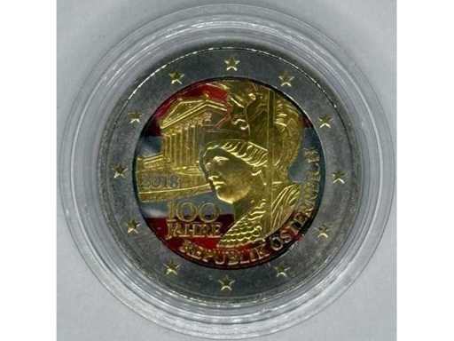 2 Euro "Zemgale Region" Colorized Commemorative Coin – Latvia – 2018 – Bimetal