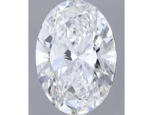 Diamond - approx. 5.00 carat Oval cut diamond (certified)