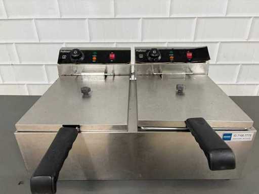 Profinox - 4089.355 - podwójna frytkownica ze stali nierdzewnej